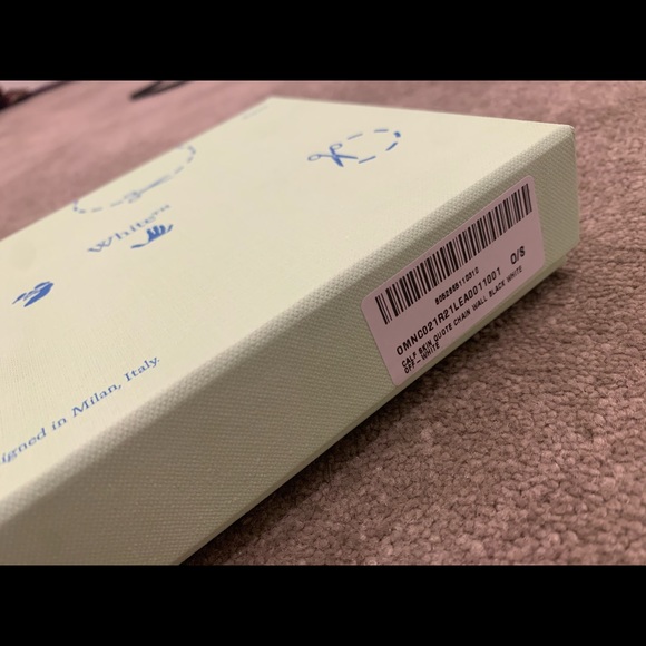 Off-White calf skin quote chain wallet - Picture 4 of 6